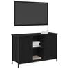 vidaXL TV Cabinet Set Black Oak 101 x 35 x 65 cm Engineered Wood
