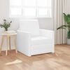 vidaXL Folding Sofa Bed White 74 x 77 x 81 cm PVC