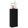 vidaXL Bookcase Black Oak 40x24x102 cm Engineered Wood