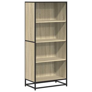 vidaXL Bookcase Sonoma Oak 60x35x139 cm Engineered Wood