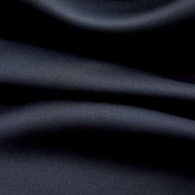 vidaXL Blackout Curtains with Metal Rings 2 pcs Black 140x225 cm