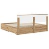 vidaXL Bed Frame with Drawer Artisan Oak 180 x 200 cm Engineered Wood