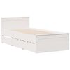 vidaXL Bookcase Bed without Mattress White 75x190 cm Small Single Solid Wood Pine