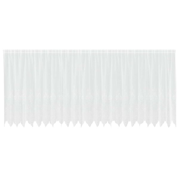 vidaXL Lace Curtain with Curtains Floral White 160 x 600 cm Polyester