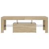 vidaXL TV Cabinet with LED Lights Sonoma Oak 120x35x40 cm