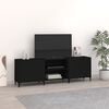 vidaXL TV Cabinet Black 150x30x50 cm Engineered Wood