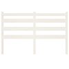 vidaXL Bed Headboard White 126x4x100 cm Solid Wood Pine