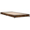 vidaXL Bed Frame without Mattress Smoked Oak 90x190 cm Single