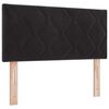 vidaXL LED Headboard with Headboard Black 90 cm Faux Leather