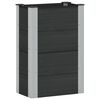 vidaXL Garden Raised Bed Black 50 x 30 x 72 cm alu.
