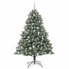 vidaXL Artificial Christmas Tree with Stand Green 126 x 126 x 180 cm