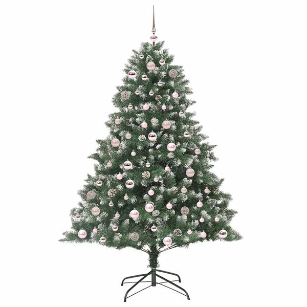 vidaXL Artificial Christmas Tree with Stand Green 126 x 126 x 180 cm