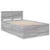 vidaXL Bed Frame Grey Sonoma 120 x 200 cm Engineered Wood