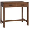 vidaXL Desk with Drawers Natural Solid Teak Wood 80 x 50 x 75 cm
