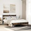 vidaXL Bed Frame without Mattress with Headboard Sonoma Oak 140x190 cm