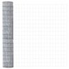 vidaXL Euro Fence Silver 1.5 x 10 m Hot dip galvanized iron