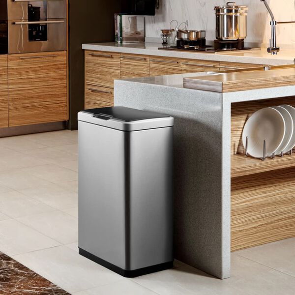 EKO Sensor Bin Mirage 2x20 L Matte Silver