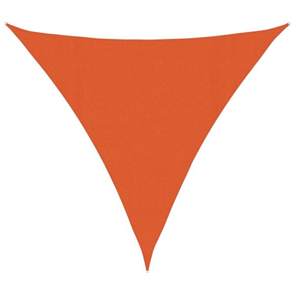 vidaXL Sunshade Sail 160 g/m&sup2; Orange 4x4x4 m HDPE