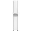 vidaXL Bathroom Cabinet with Shelf High Gloss White 30.5 x 30 x 195 cm