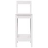vidaXL Bar Chairs 2 pcs White 40x41.5x112 cm Solid Wood Pine