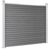 vidaXL Fence Panel Set WPC 699x146 cm Grey