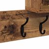 vidaXL Wall-Mounted Coat Rack with Shelf Old Wood 100 x 12 x 43.5 cm