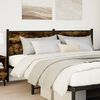 vidaXL Headboard Smoked Oak 160 cm Engineered Wood and Steel