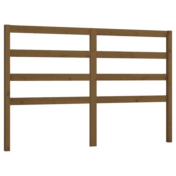 vidaXL Bed Headboard Honey Brown 156x4x100 cm Solid Wood Pine