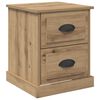 vidaXL Bedside Cabinet with Drawer 2 pcs Artisan Oak 39 x 39 x 47.5 cm