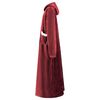 vidaXL Blanket Hoodie Bordeaux Red M Fleece and Flannel