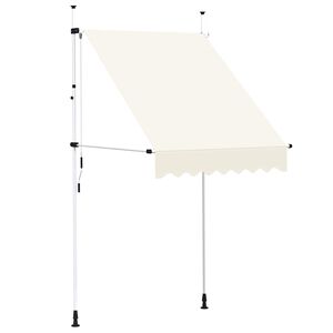 vidaXL Manual Retractable Awning 150 cm Cream