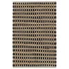 vidaXL Hand-Woven Jute Bathroom Mat Set Fabric Natural and Black