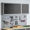 vidaXL Tool Cabinet Set with Shelf 5 pcs Black Powder-Coated Steel