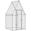 vidaXL Chicken Cage Silver 100x100x190 cm Galvanised Steel