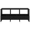 vidaXL Magazine Rack Black Oak 102 x 30 x 45 cm