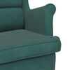 vidaXL Armchair Dark Green Velvet