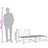 vidaXL Garden Sofa Armless with Footstool Impregnated Wood Pine