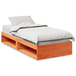 vidaXL Day Bed without Mattress Wax Brown 90x190 cm Solid Wood Pine