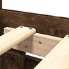 vidaXL Bed Frame with Headboard without Mattress Smoked Oak 200x200 cm
