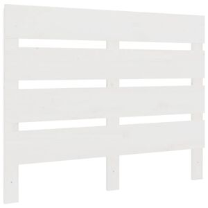 vidaXL Headboard White 75x3x80 cm Solid Wood Pine