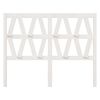 vidaXL Bed Headboard White 141x4x100 cm Solid Wood Pine