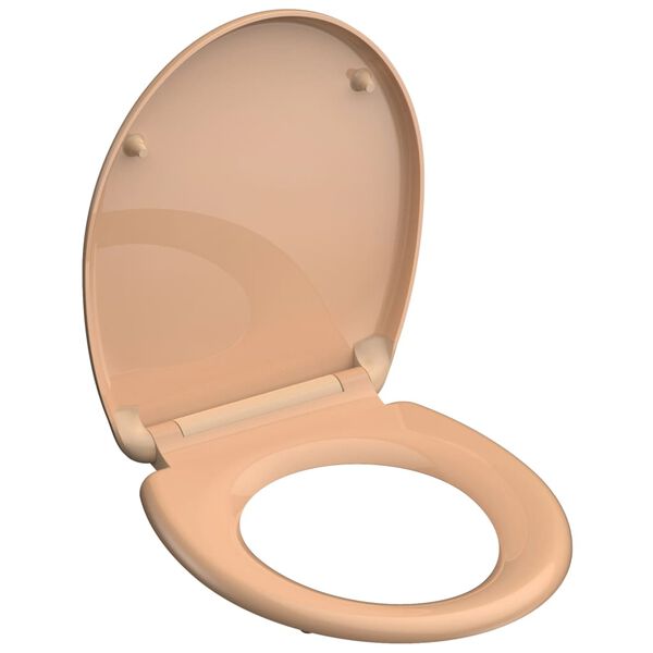 SCH&Uuml;TTE Duroplast Toilet Seat with Soft-Close Quick Release BEIGE