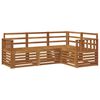 vidaXL Outdoor Sofa Set 4 pcs Natural Polyester