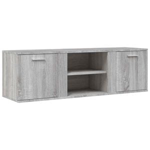 vidaXL TV Cabinet Grey Sonoma 120x34x37 cm Engineered Wood