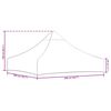 vidaXL Party Tent Roof 2x2 m Burgundy 270 g/m&sup2;