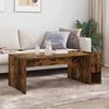 vidaXL Coffee Table Smoked Oak 101.5 x 50 x 37 cm Engineered Wood