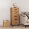 vidaXL Chest of Drawers 42x35x110 cm Solid Pinewood