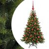 vidaXL Artificial Christmas Tree with Bauble 120 cm 150 LEDs