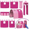 vidaXL Curtains for Loft Bed with Tunnel and Tower Pink