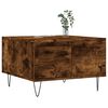 vidaXL Coffee Table Smoked Oak 55x55x36.5 cm Engineered Wood